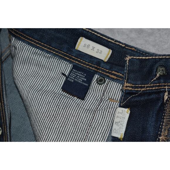 Madewell Jeans Womens Size 26 x 31 Rail Straight Fit Blue Cotton Blend - Picture 4 of 10